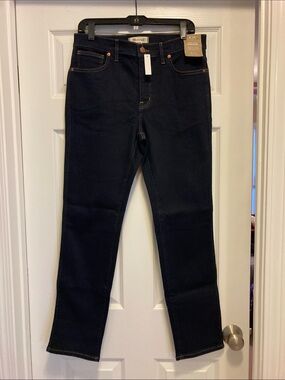 Madewell mid rise stovepipe jeans in rinse
